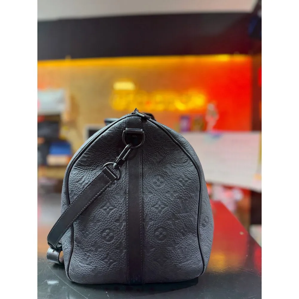 Keepall Bandoulière 50 | M59025 | Monogram Taurillon Leather - Excellent
